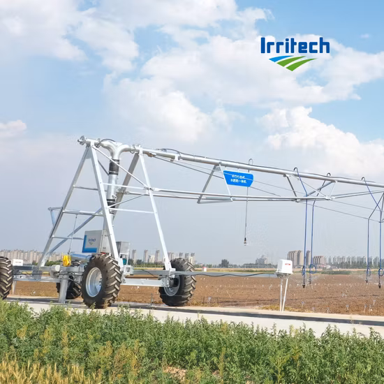 Système linéaire d'alimentation d'extrémité de fossé à quatre roues avec chariot pivotant