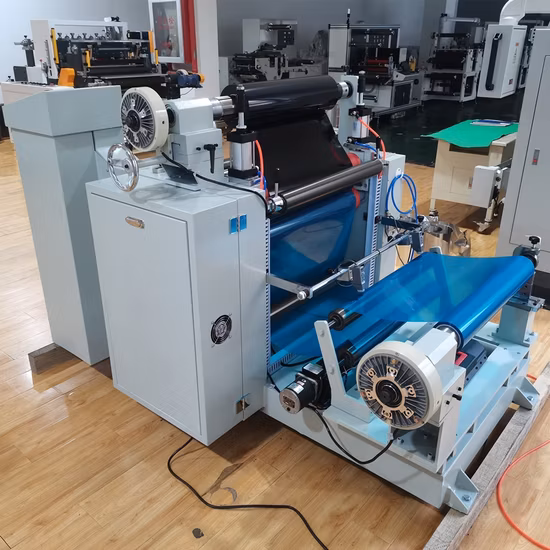 Machine de rembobinage de découpeuse de film protecteur/film de téflon